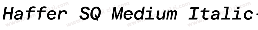 Haffer SQ Medium Italic字体转换